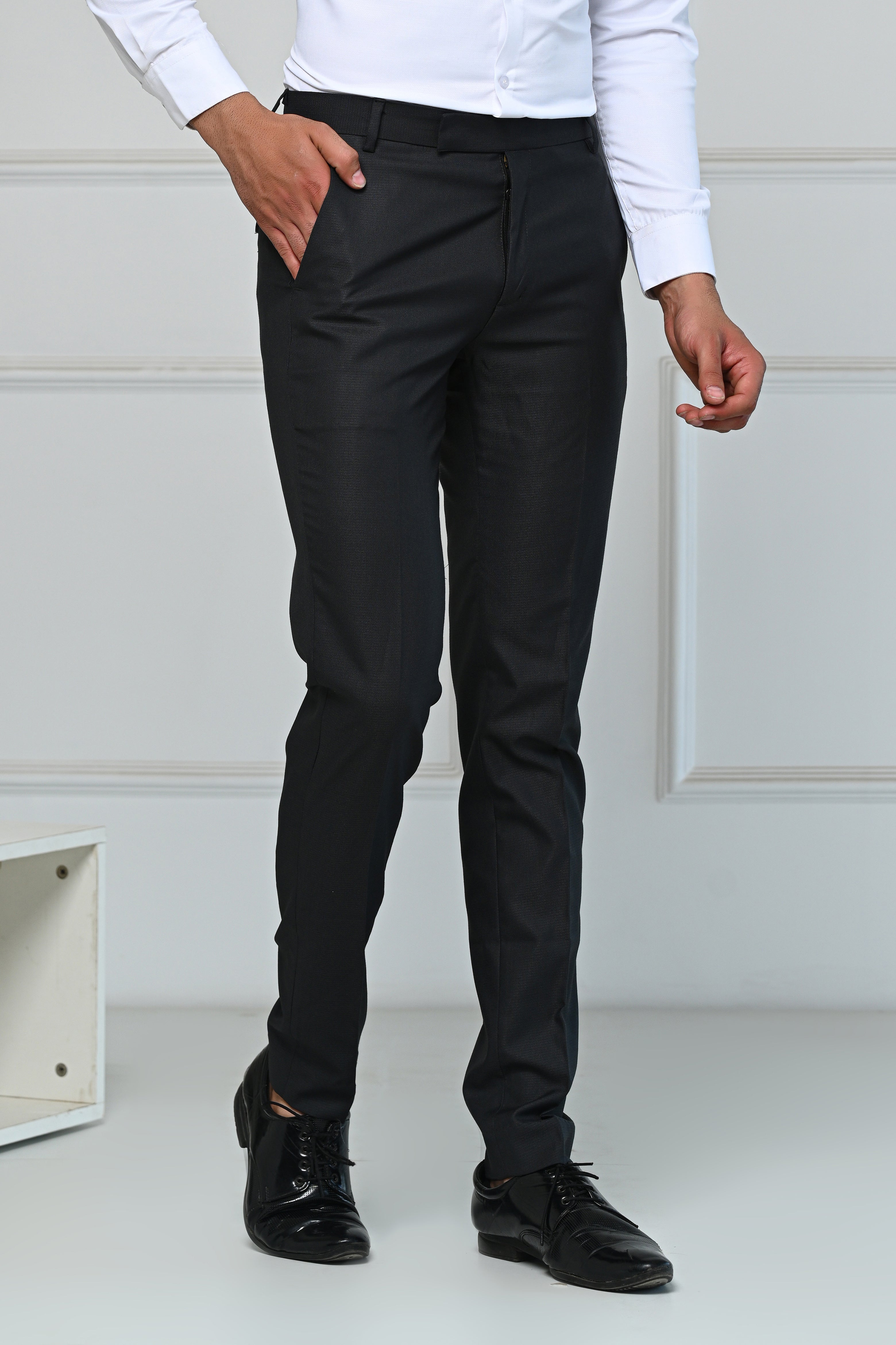 Arrow Formal Trousers  Buy Arrow Men Grey Mid Rise Herringbone Pattern Formal  Trousers Online  Nykaa Fashion