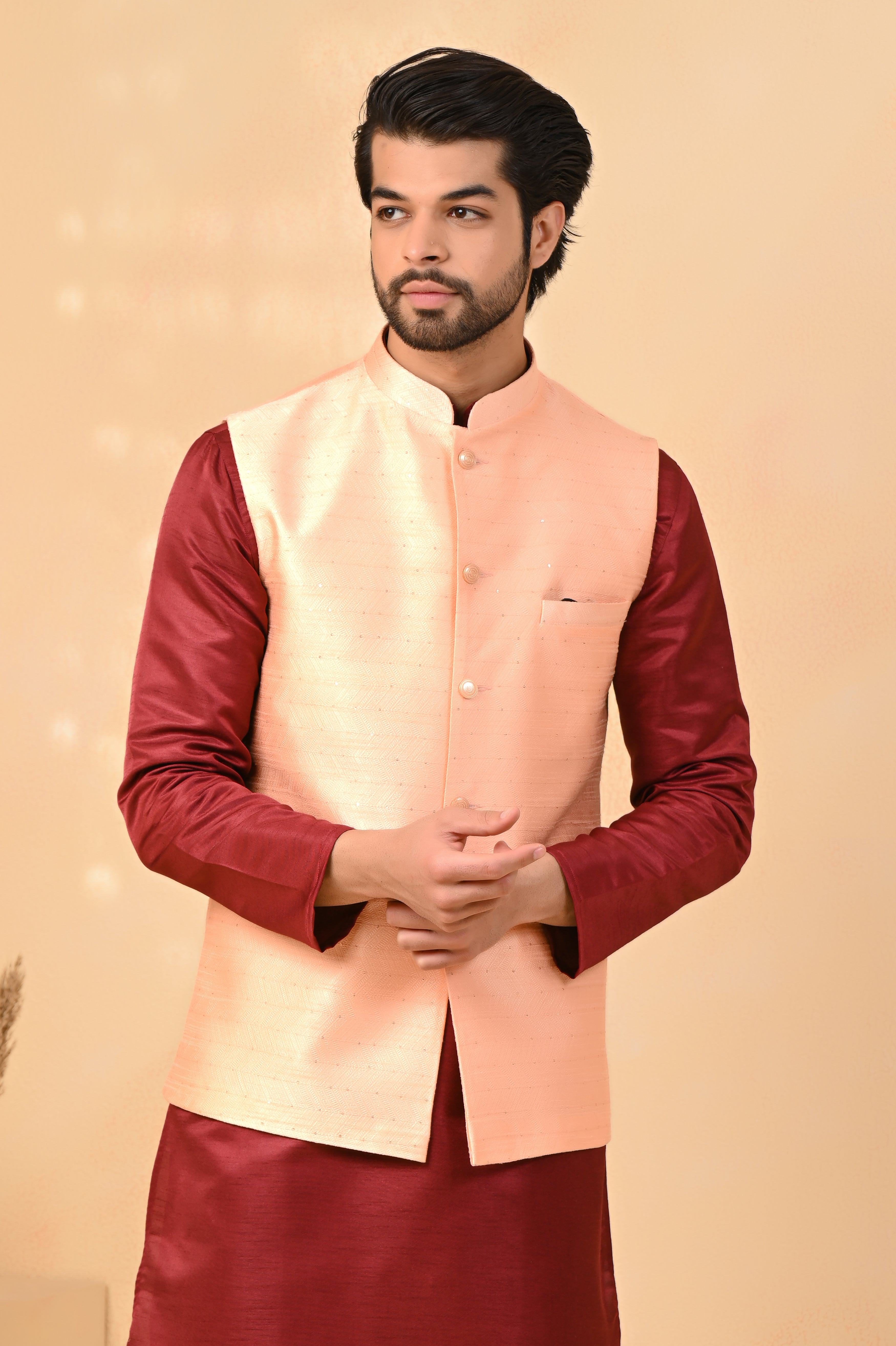 Mens Handmade Kurta Set, Waistcoat, Nehru Jacket, Modi Jacket, Designer  Half Jodhpuri Jacket With Cotton Kurta Pajama Set Wedding Wear Kurta - Etsy