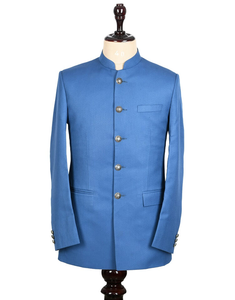 Jodhpuri suit blue on sale colour