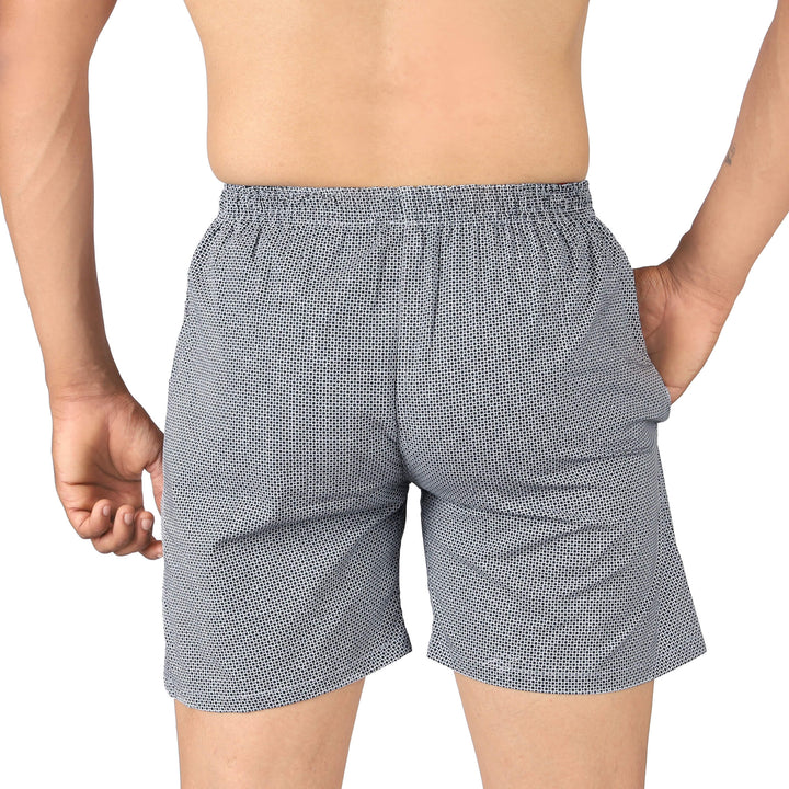 Back view of GreySelf Boxer shorts for Men