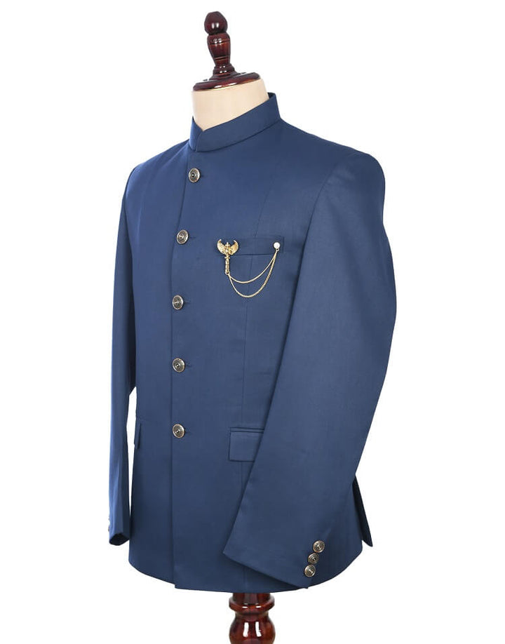 Jodhpuri Suit Brooch For Men Buy Navy Blue Traditional Jodhpuri