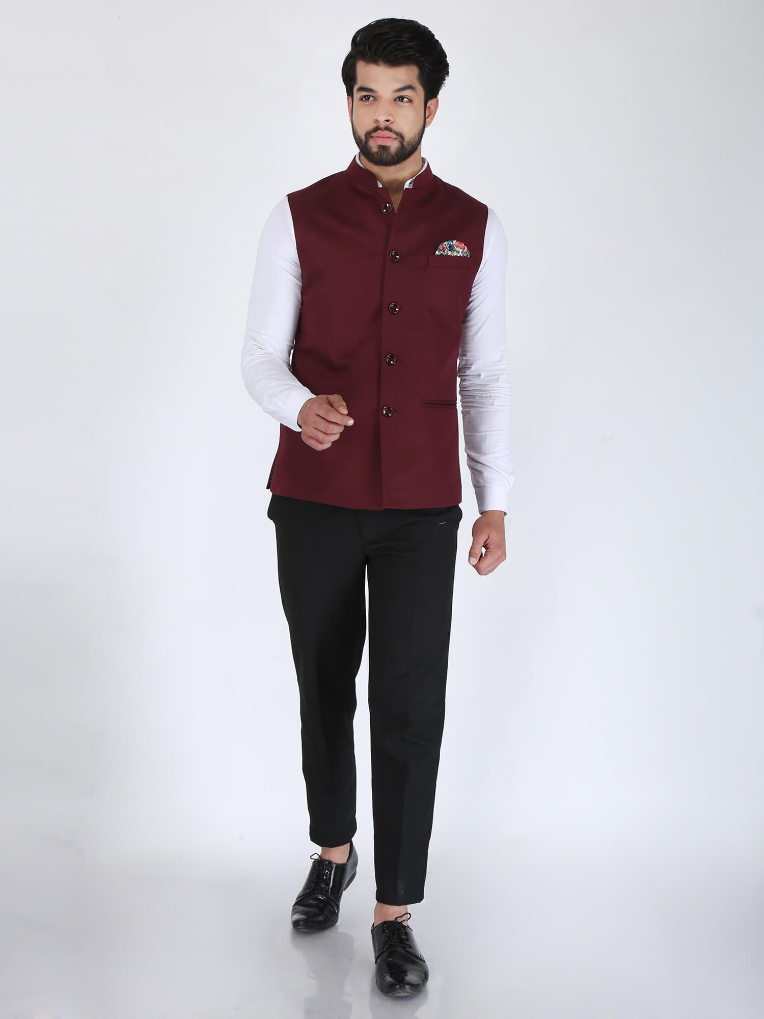 Buy Fabutil Men's Velvet Nehru Jacket Waistcoat Royal Blue (Size- 40-  Large) at Amazon.in