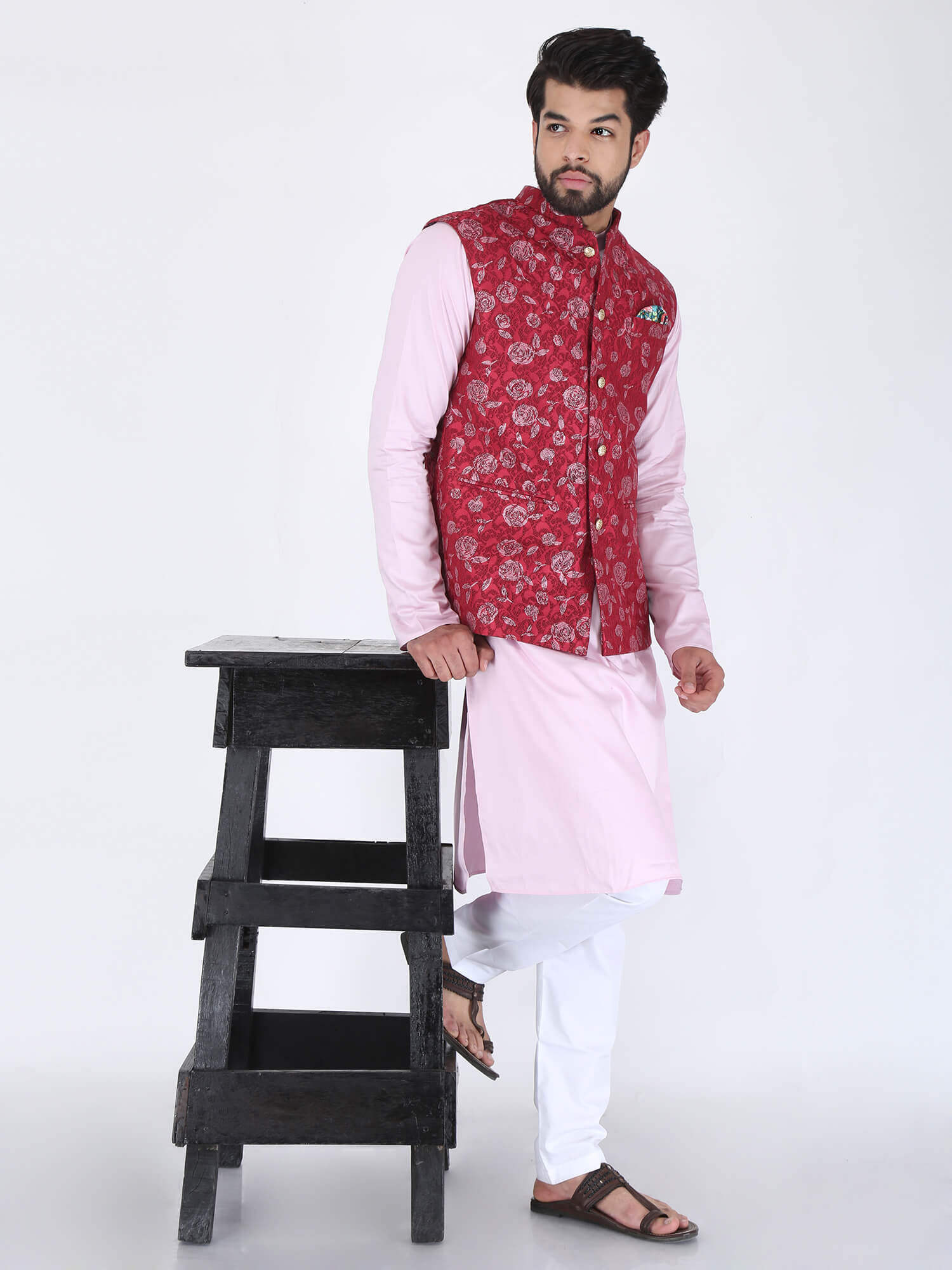 HUZUR Men Kurta Churidar Ethnic Jacket Set - Buy HUZUR Men Kurta Churidar Ethnic  Jacket Set Online at Best Prices in India | Flipkart.com