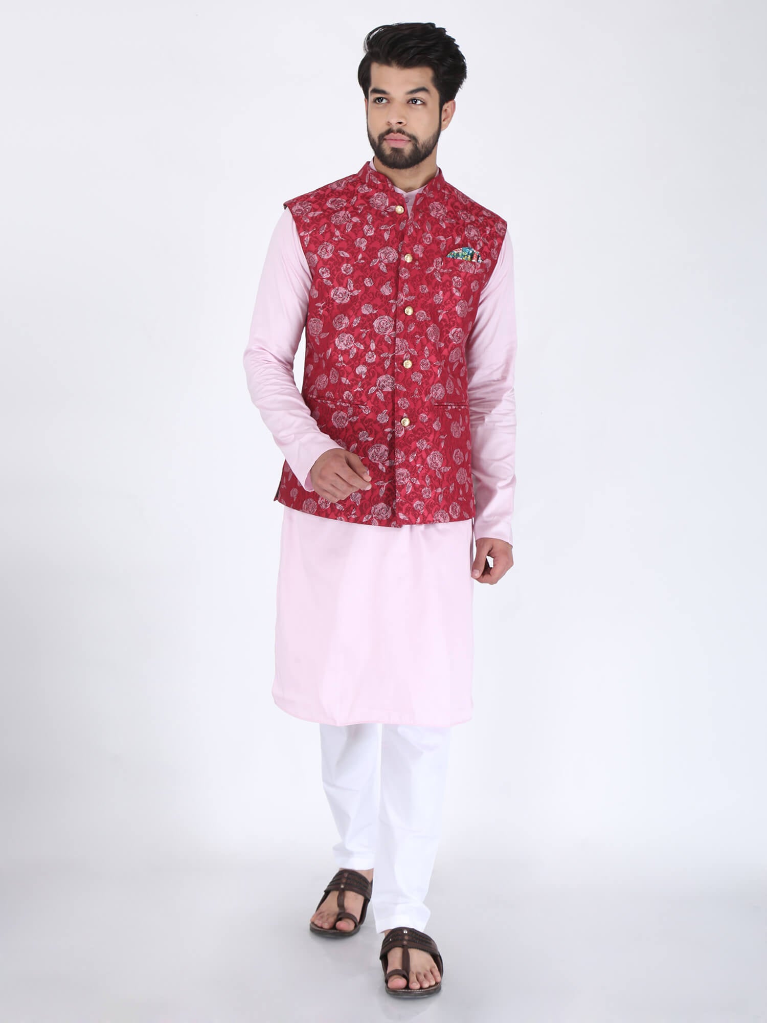 Ethnic jacket kurta with palazzo by Sugandh | The Secret Label