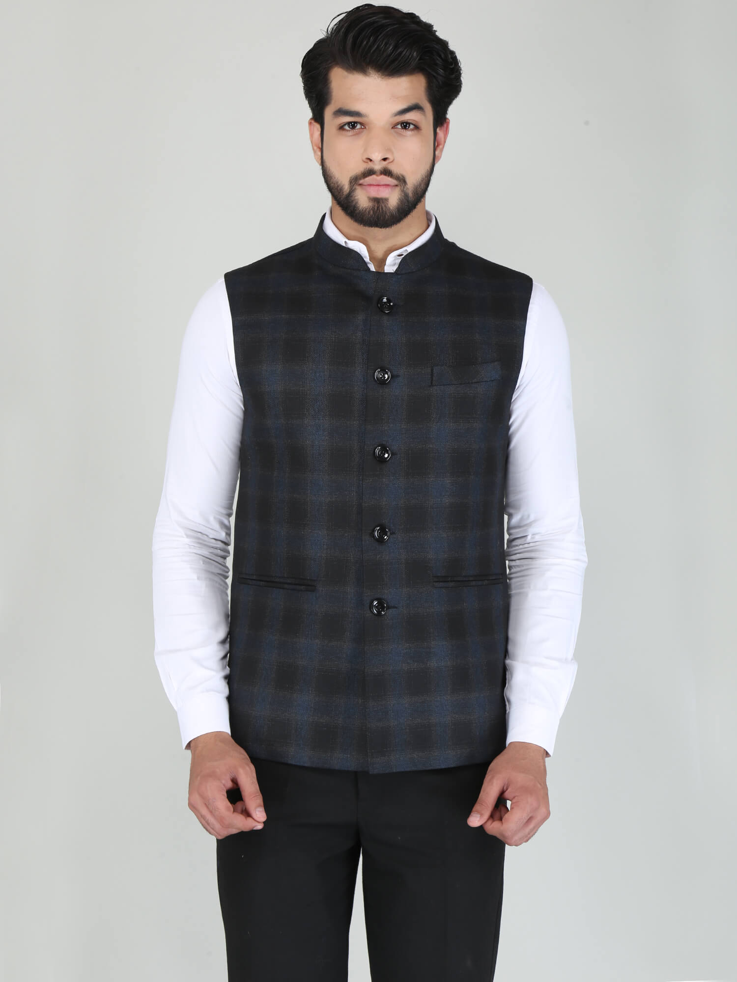 Check nehru cheap jacket